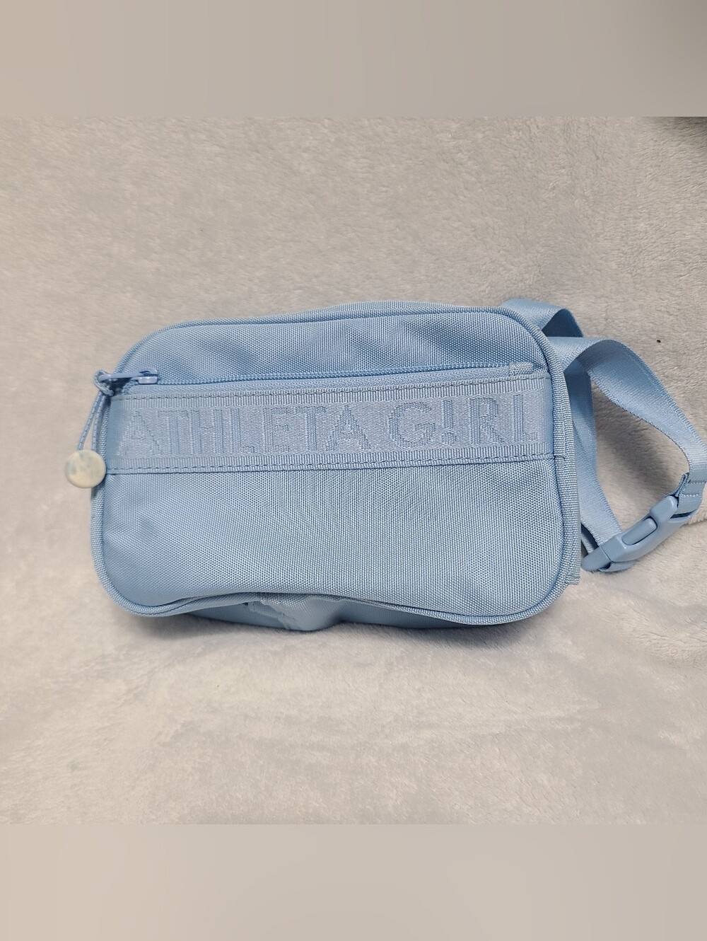 Athleta Girl Sky Blue Casual Travel Mini Fanny Pack Waist Belt Bag